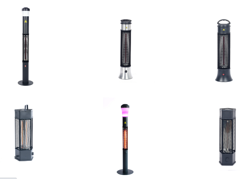 Distance between patio heater and ceiling
