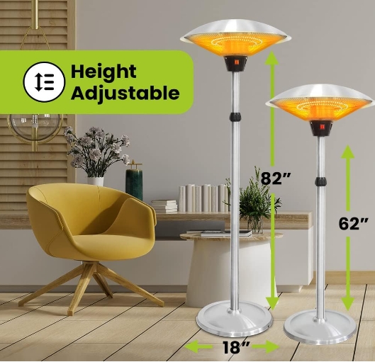 Halogen outdoor heater